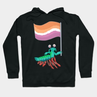 Mantis Shrimp Lesbian Pride! Hoodie